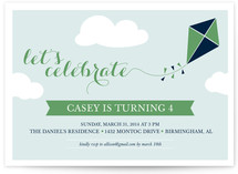Kite Children's Birthday Party Invitations