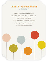 Colorful Balloons Children's Birthday Party Invitations