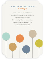 Colorful Balloons Children's Birthday Party Invitations