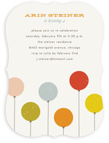 Colorful Balloons Children's Birthday Party Invitations