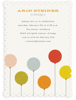 Colorful Balloons Children's Birthday Party Invitations