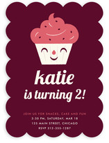 Sweet Cupcake Children's Birthday Party Invitations