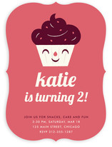 Sweet Cupcake Children's Birthday Party Invitations