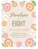 Sweet Clementine Children's Birthday Party Invitations