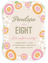 Sweet Clementine Children's Birthday Party Invitations