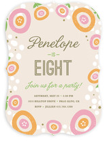Sweet Clementine Children's Birthday Party Invitations