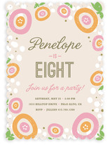 Sweet Clementine Children's Birthday Party Invitations
