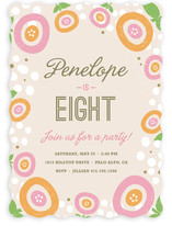 Sweet Clementine Children's Birthday Party Invitations