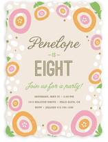 Sweet Clementine Children's Birthday Party Invitations