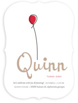 Up Up and Away Balloon Children's Birthday Party Invitations