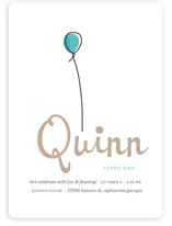 Up Up and Away Balloon Children's Birthday Party Invitations