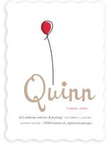 Up Up and Away Balloon Children's Birthday Party Invitations