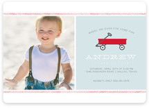 Little Red Wagon Children's Birthday Party Invitations