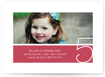 Stacked Children's Birthday Party Invitations