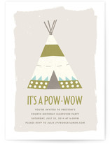 Pow-Wow Children's Birthday Party Invitations