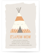 Pow-Wow Children's Birthday Party Invitations