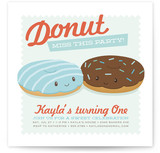 Donut Miss the Party! Children's Birthday Party Invitations