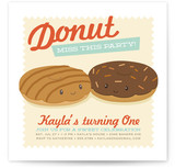 Donut Miss the Party! Children's Birthday Party Invitations