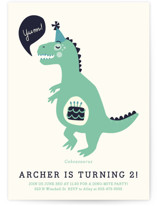Cakeasaurus Dinosaur Children's Birthday Party Invitations