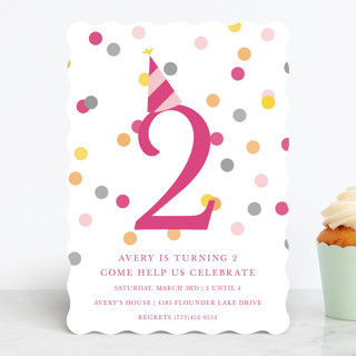 Confetti Fun Children's Birthday Party Invitations