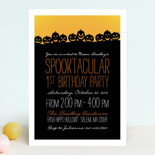 Spooktacular Children's Birthday Party Invitations