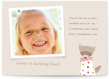 Rosie the Raccoon Children's Birthday Party Invitations
