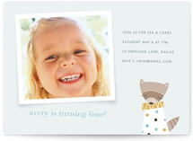 Rosie the Raccoon Children's Birthday Party Invitations