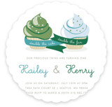 Double Cupcake Fun Children's Birthday Party Invitations