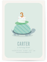 Slow & Steady Children's Birthday Party Invitations
