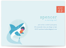 Slurpy the Shark Children's Birthday Party Invitations