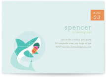 Slurpy the Shark Children's Birthday Party Invitations