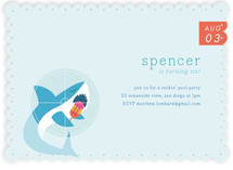 Slurpy the Shark Children's Birthday Party Invitations