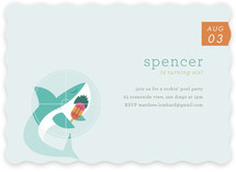 Slurpy the Shark Children's Birthday Party Invitations
