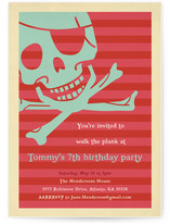 Pirate Party Children's Birthday Party Invitations
