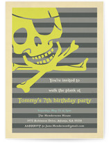 Pirate Party Children's Birthday Party Invitations