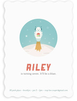 Space-bot Children's Birthday Party Invitations