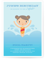 Splashing Birthday Children's Birthday Party Invitations