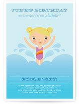 Splashing Birthday Children's Birthday Party Invitations