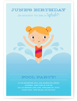 Splashing Birthday Children's Birthday Party Invitations