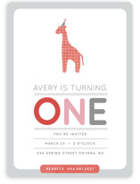 Giraffe Calf Children's Birthday Party Invitations