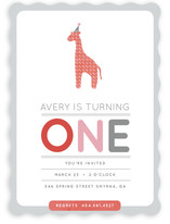 Giraffe Calf Children's Birthday Party Invitations