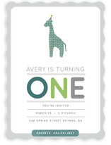 Giraffe Calf Children's Birthday Party Invitations