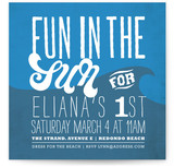 Beachy Style Children's Birthday Party Invitations