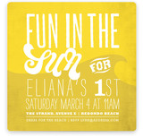 Beachy Style Children's Birthday Party Invitations