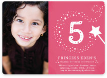 Little Miss Magic Children's Birthday Party Invitations