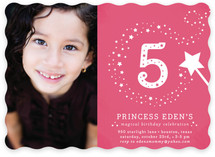 Little Miss Magic Children's Birthday Party Invitations