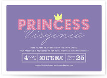 Party Princess Children's Birthday Party Invitations