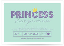Party Princess Children's Birthday Party Invitations