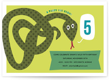 Snake Children's Birthday Party Invitations