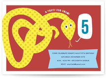 Snake Children's Birthday Party Invitations